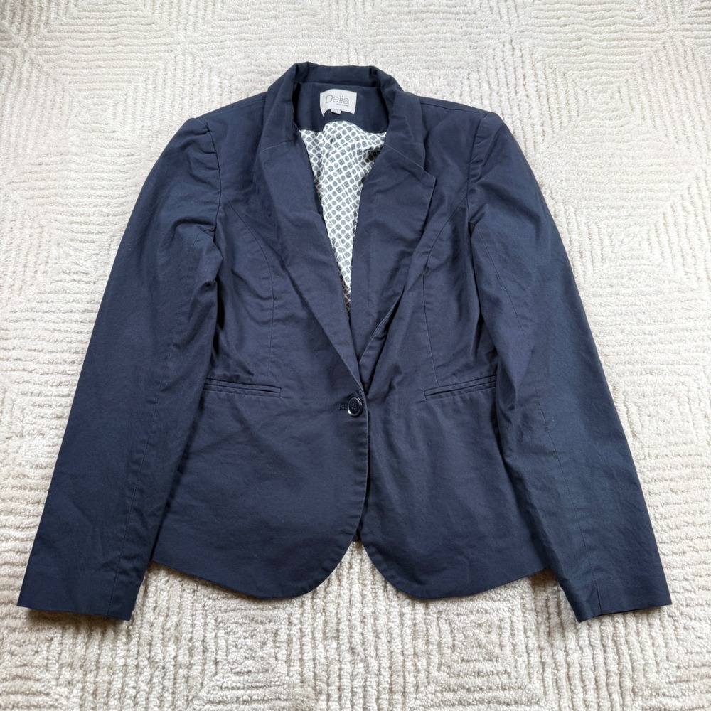 Dalia Blazer Womens S Navy Professional Office Unstructured Academia Corporate